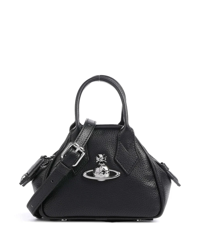 Vivienne Westwood Yasmine Grain Mini Crossover väska black