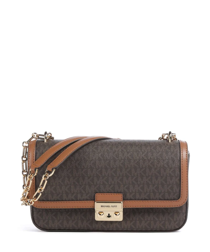 Michael Kors Tribeca Large Axelremsväska brown/acorn