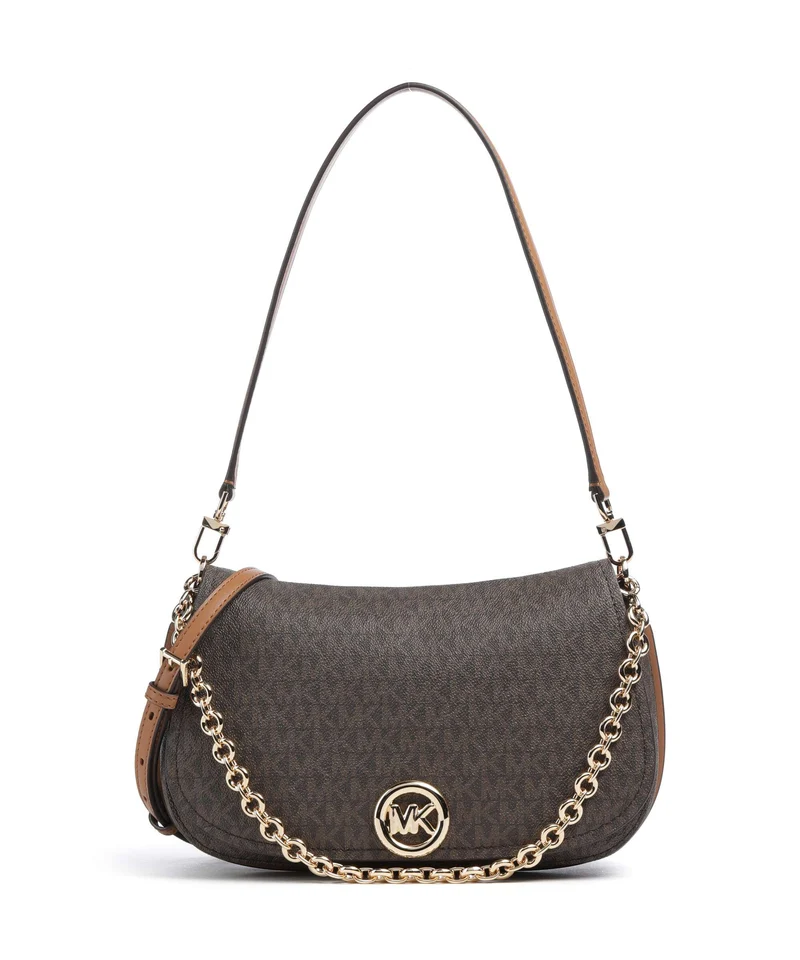 Michael Kors Nolita Medium Axelremsväska brown/acorn