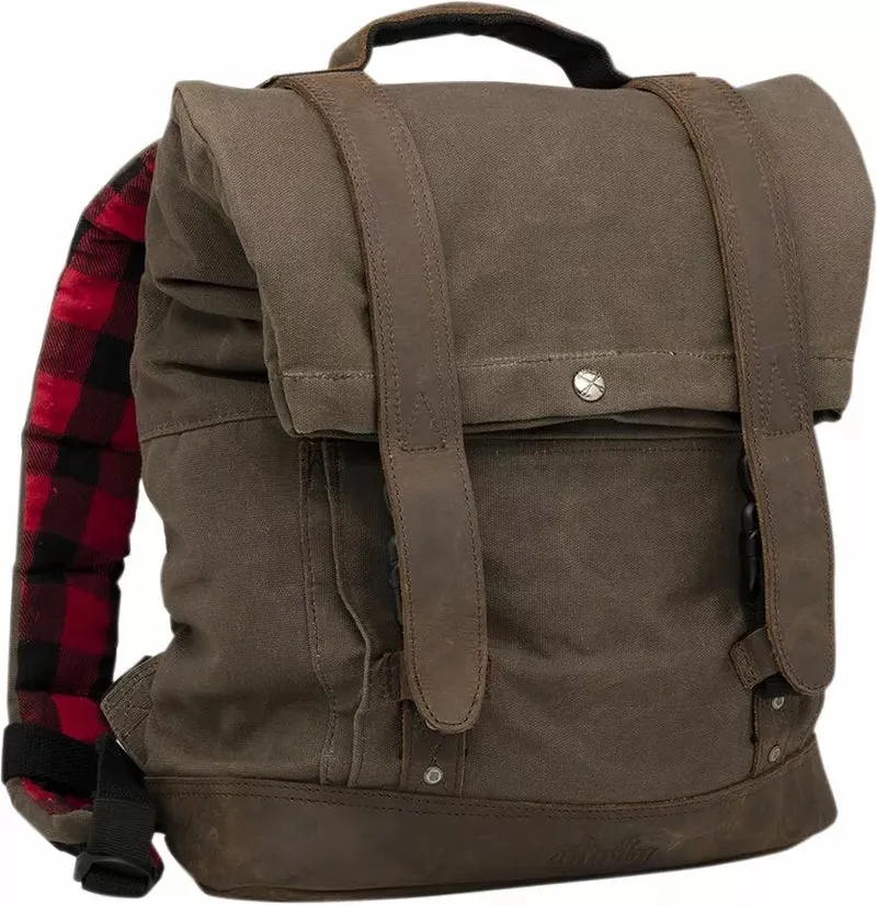 BURLY BRAND BACKPACK WAXED COTTON B15-1020D