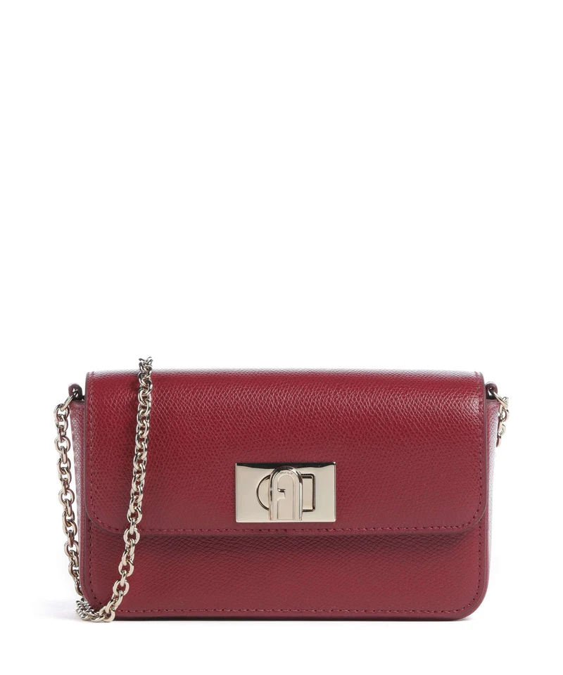 Furla 1927 Mini Crossover väska ciliegia