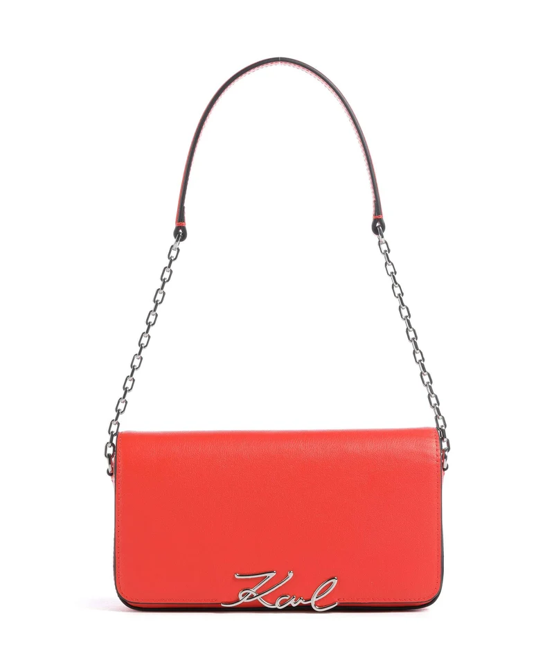 Karl Lagerfeld K/Signature Axelremsväska grapefruit