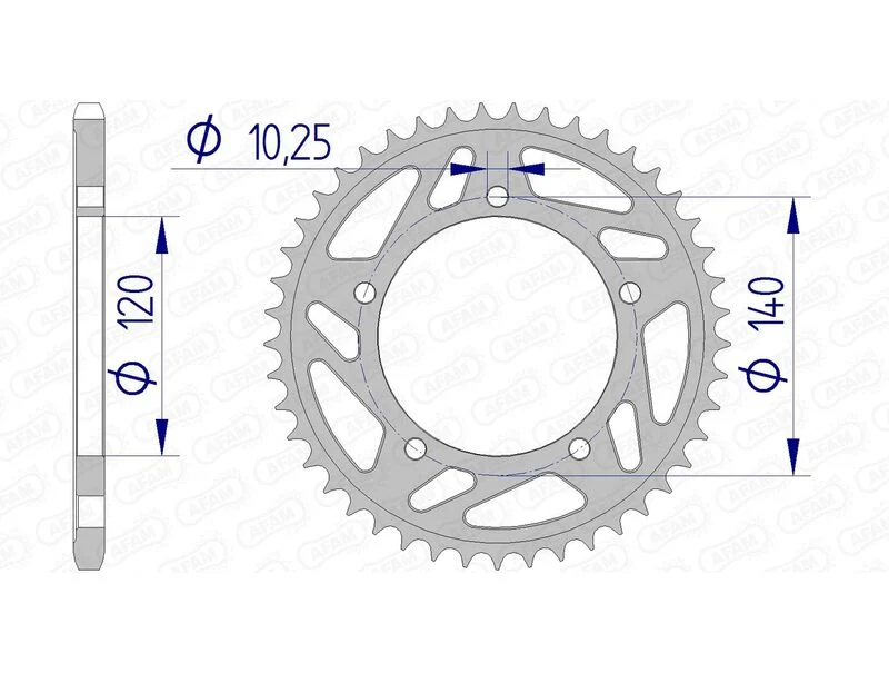 AFAM Aluminium Rear Sprocket 15605 - 520 15605-46