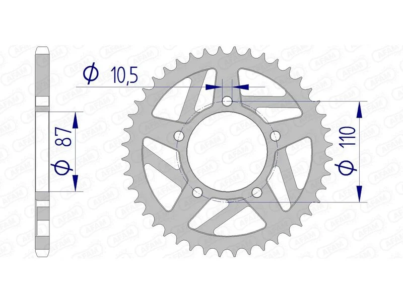 AFAM Aluminium Rear Sprocket 15405 - 520 15405-47