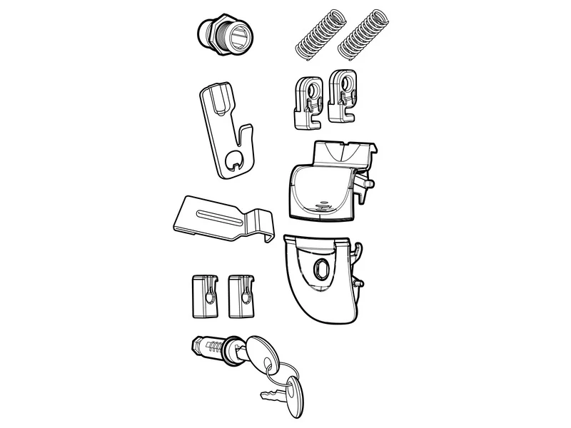 SHAD SH33 Spare Locking Mechanism D1B341MAR