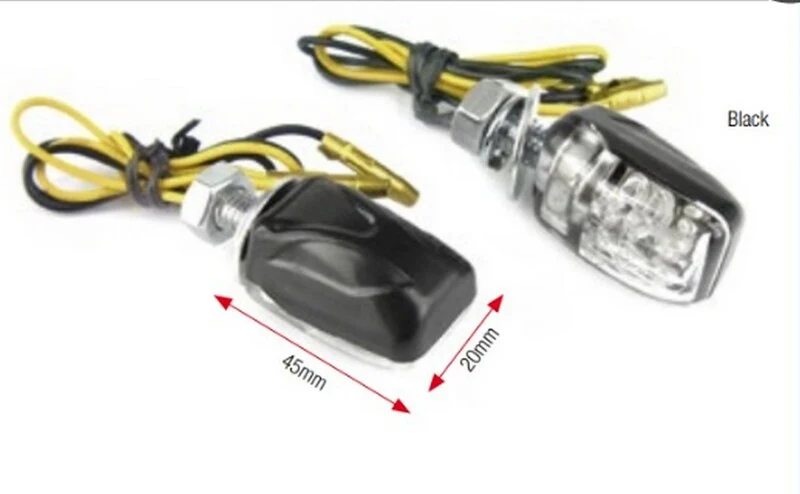BIHR Shell LED Blinkers – Svart | Universal | 6P199T091B (Par)