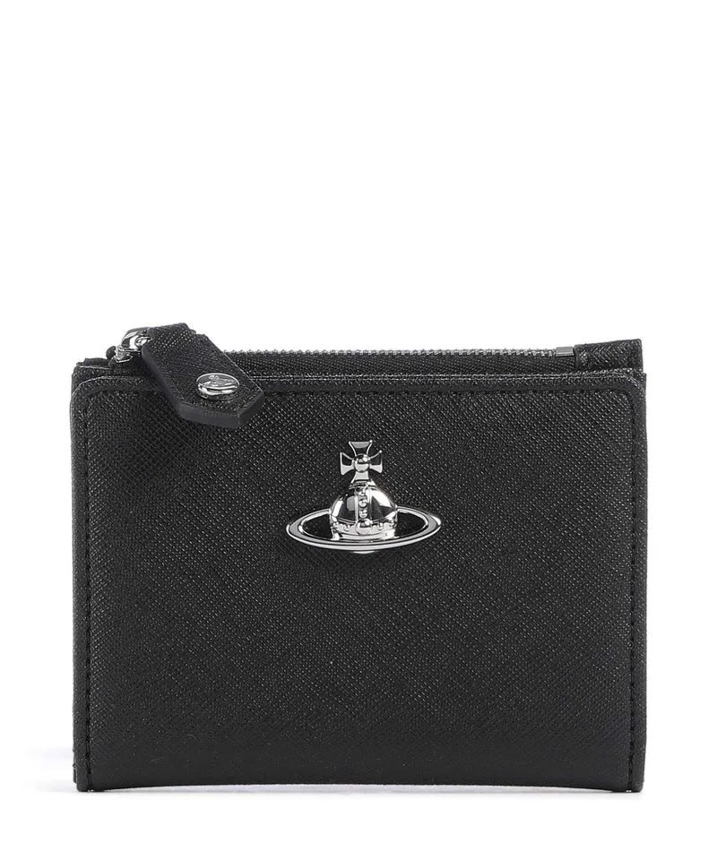 Vivienne Westwood Saffiano Plain Slim Korthållare black