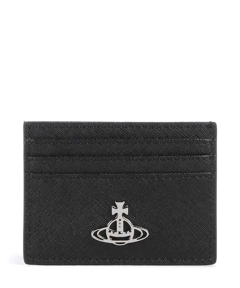 Vivienne Westwood Saffiano Korthållare black