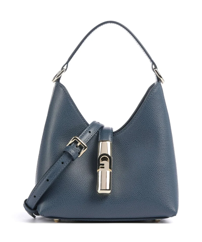 Furla Iride Mini Crossover väska grigio blu