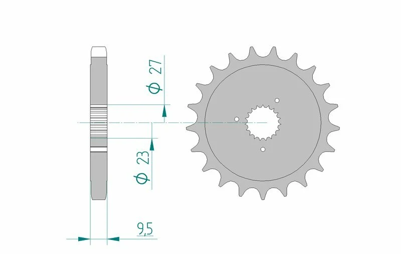 AFAM Steel Standard Front Sprocket 94802 - 530 94802-21