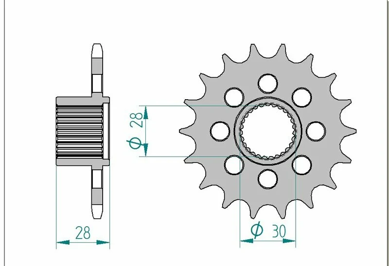 AFAM Steel Standard Front Sprocket 37601 - 525 37601-18