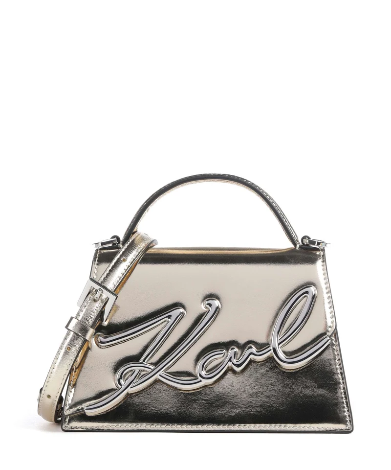 Karl Lagerfeld K/Signature 2.0 Crossover väska light gold
