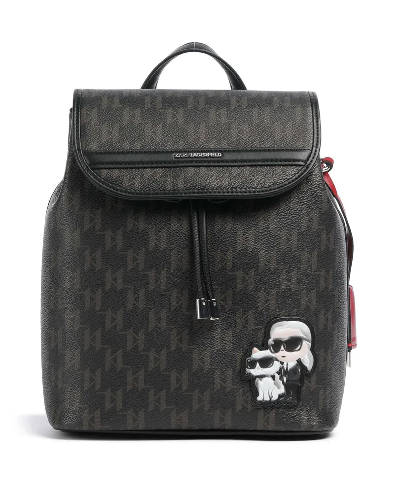 Karl Lagerfeld Ikon Monogram Small Ryggsäck brown/kl mono