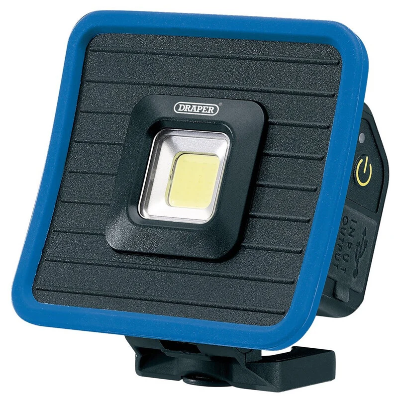 DRAPER LED Rechargeable Mini Flood Light and Power Bank 88595.0