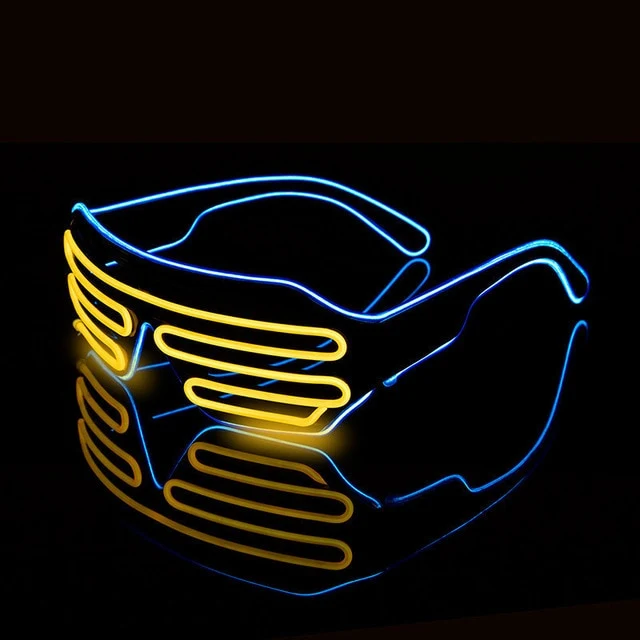 Neon LED-ljusglasögon