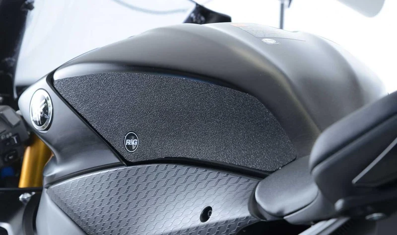 Yamaha YZF-R6 17- Tank Traction Grips : BLACK 2-Grip Kit