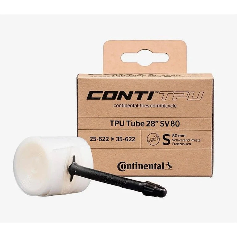 CONTINENTAL TPU Tube 700 x 25-35c (25-622->35-622) Presta (Removable core) 80mm