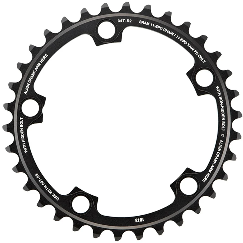 RED22 11-Speed Blast Black Road Chainring