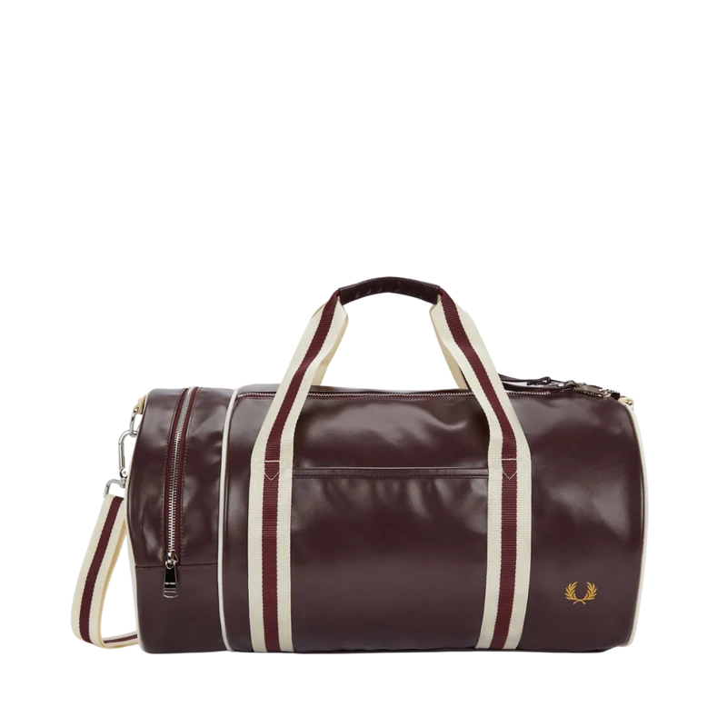 Classic Barrel Bag - Oxblood/Ecru