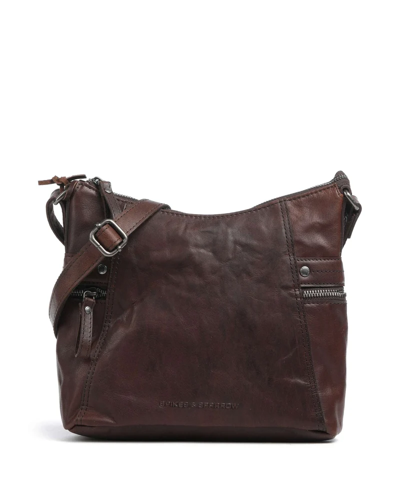 Spikes & Sparrow Bronco Georgia Crossover väska dark brown