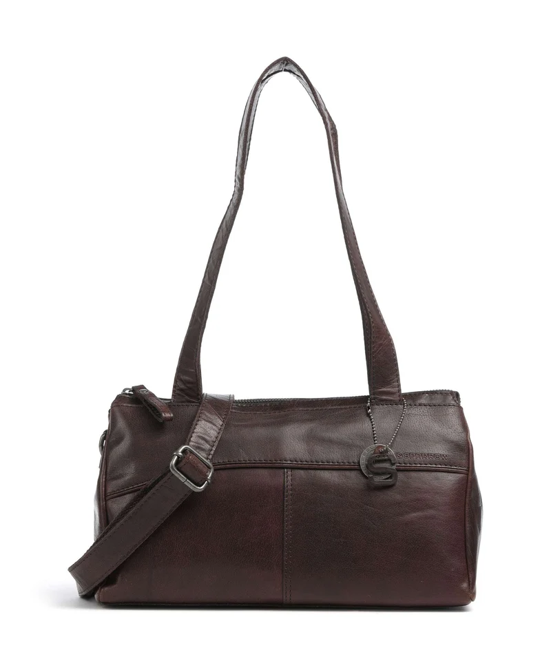 Spikes & Sparrow Bronco Alicia Axelremsväska dark brown