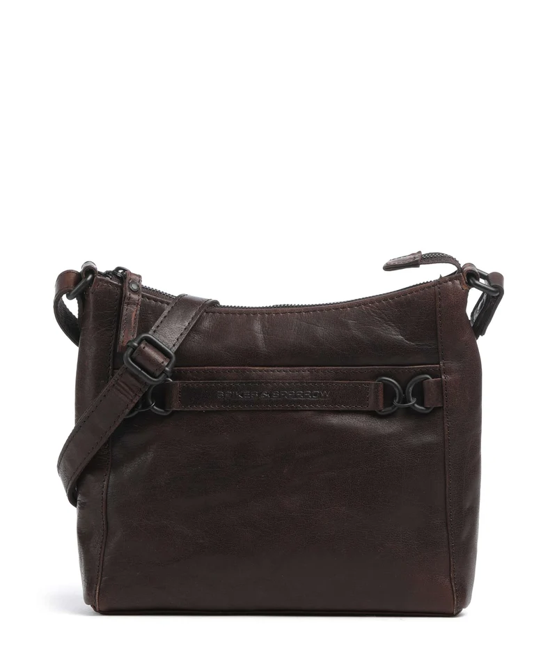 Spikes & Sparrow Bronco Elize Crossover väska dark brown