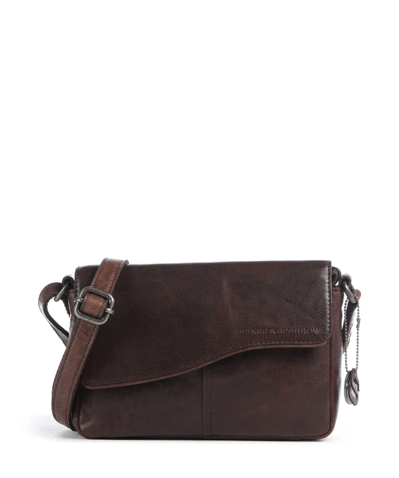 Spikes & Sparrow Bronco Robine Crossover väska dark brown