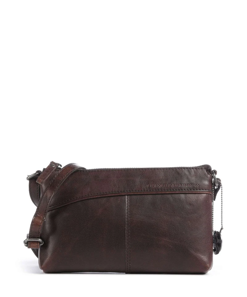 Spikes & Sparrow Bronco Merlin Crossover väska dark brown