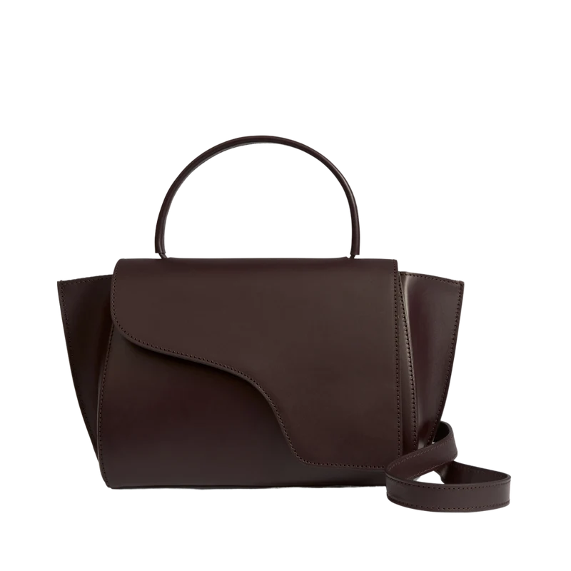 Arezzo Leather Handbag - Walnut
