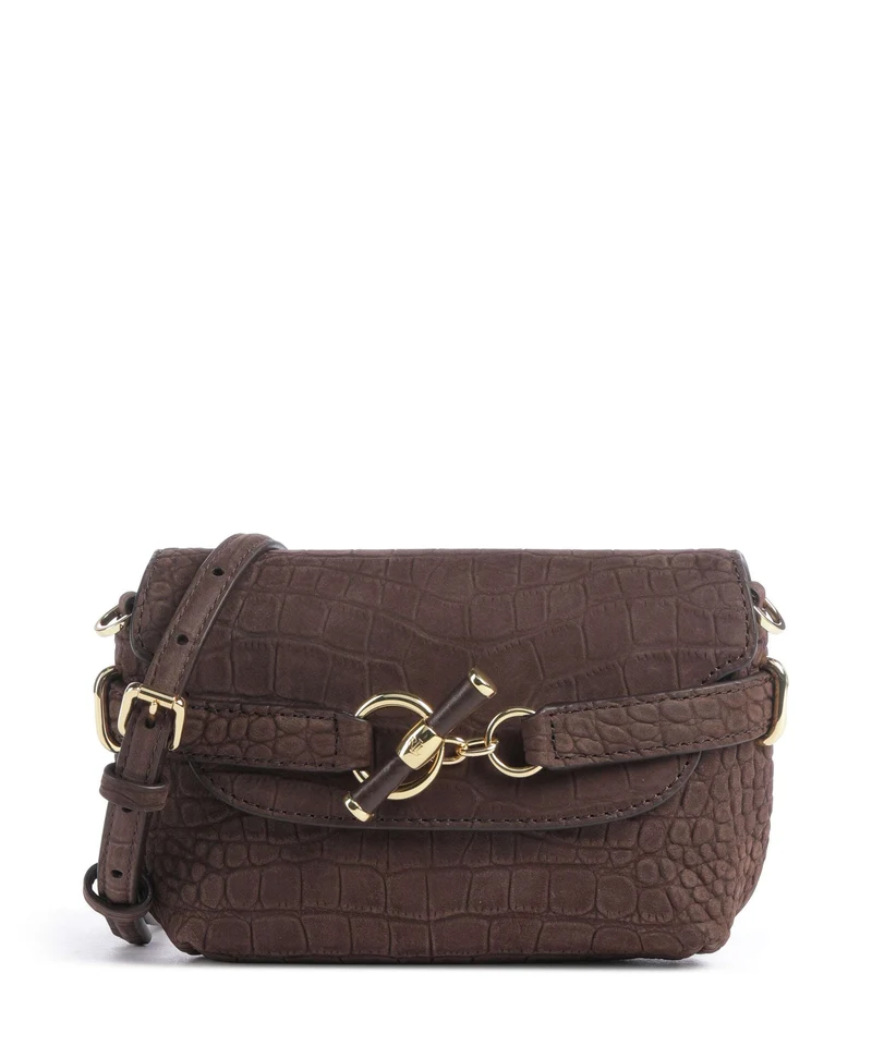 Lauren Ralph Lauren Blaike Small Crossover väska chestnut brown
