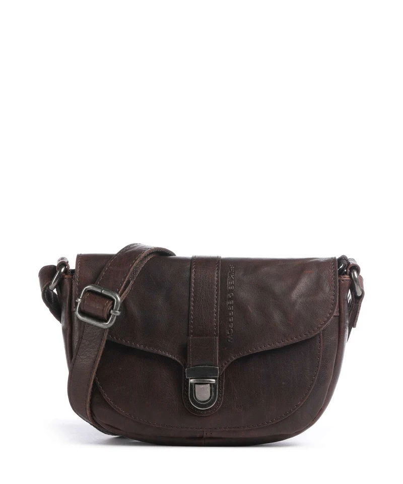 Spikes & Sparrow Bronco Iris Crossover väska dark brown