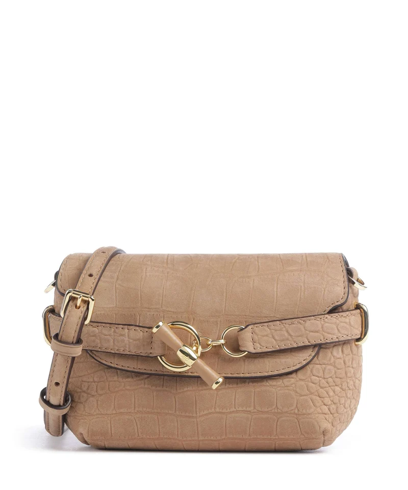Lauren Ralph Lauren Blaike Small Crossover väska camel