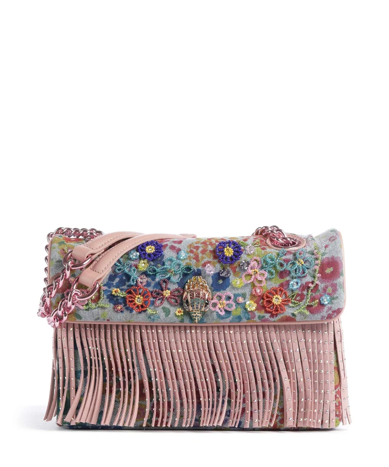 Kurt Geiger Kensington Fringe Axelremsväska blue
