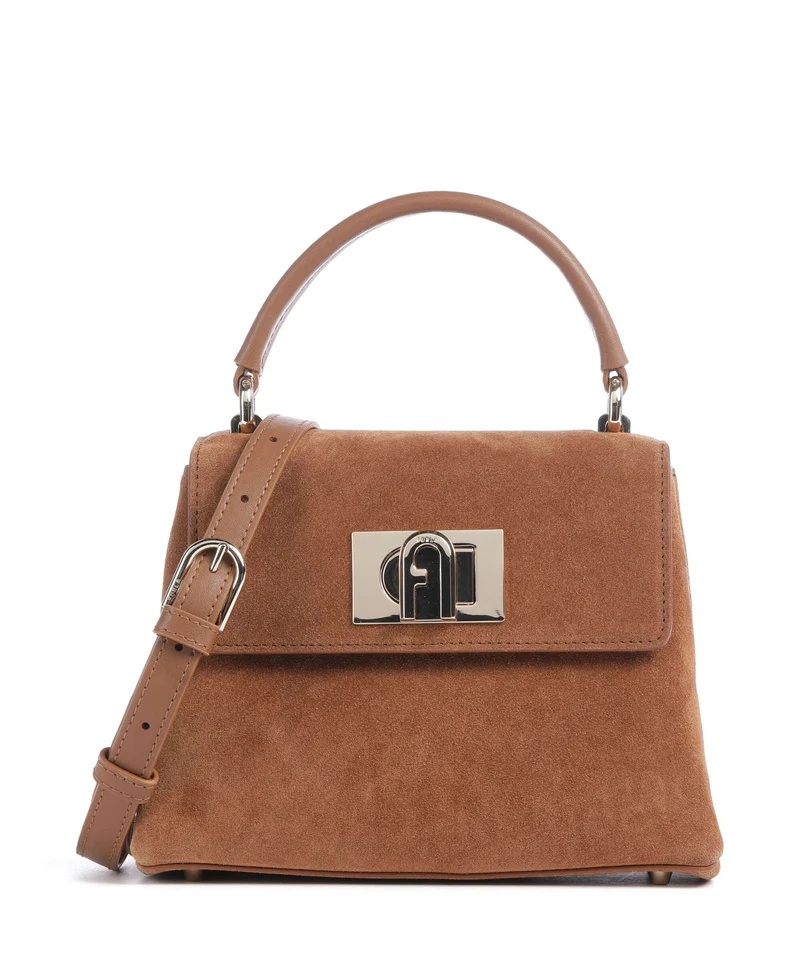 Furla 1927 Mini Crossover väska toni cognac
