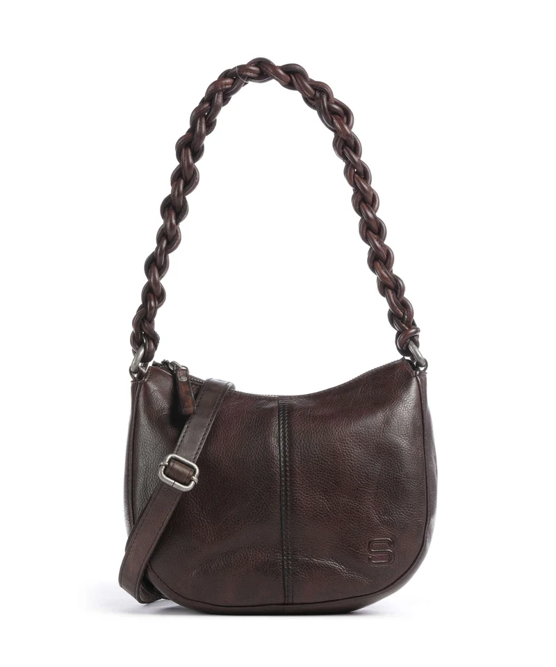 Spikes & Sparrow Apache Jadee Axelremsväska dark brown