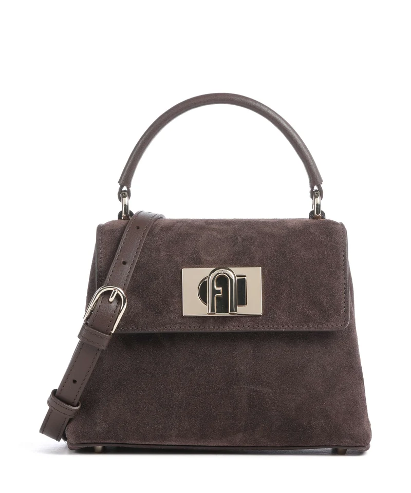 Furla 1927 Mini Crossover väska toni espresso