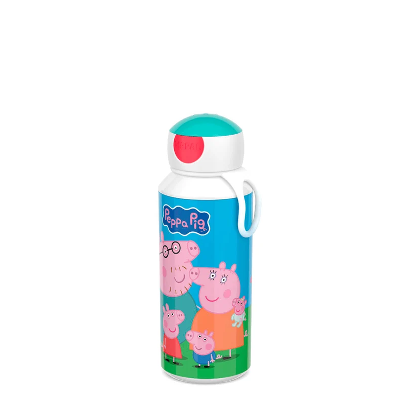 Peppa gris Pop Up Vattenflaska 400 ml