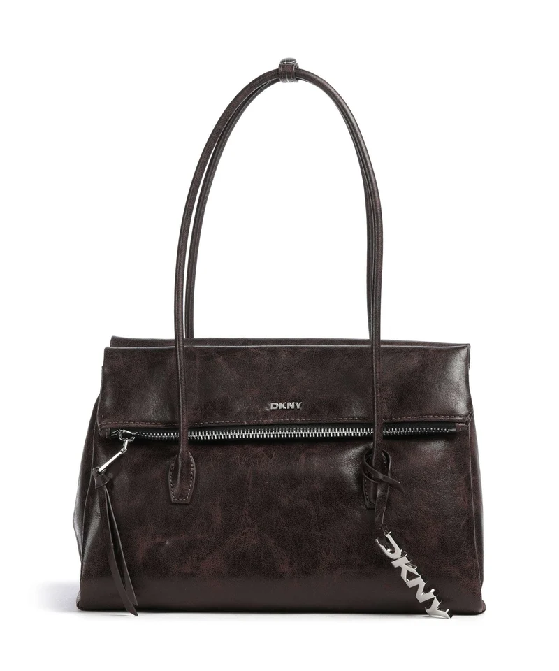 DKNY Rivington Large Axelremsväska coffee bean