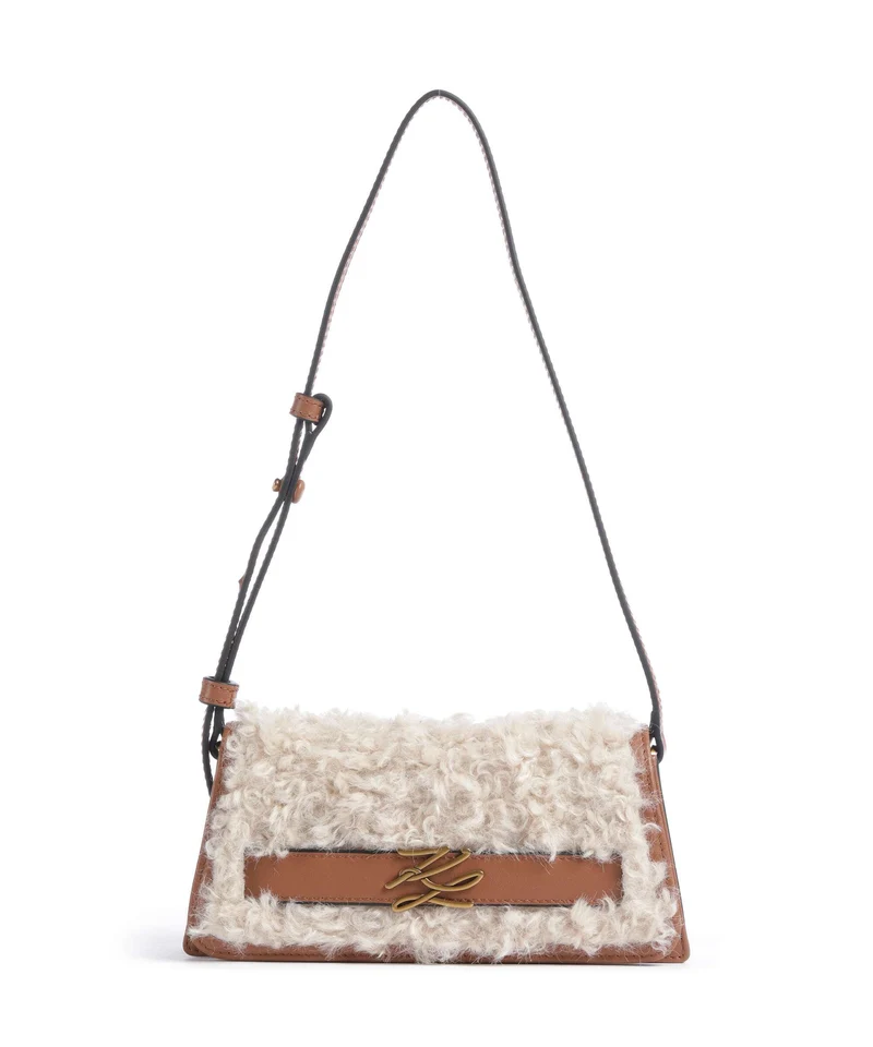 Karl Lagerfeld K/Autograph Mini Axelremsväska natural tan