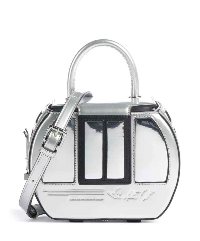 Karl Lagerfeld Ikon Crossover väska silver