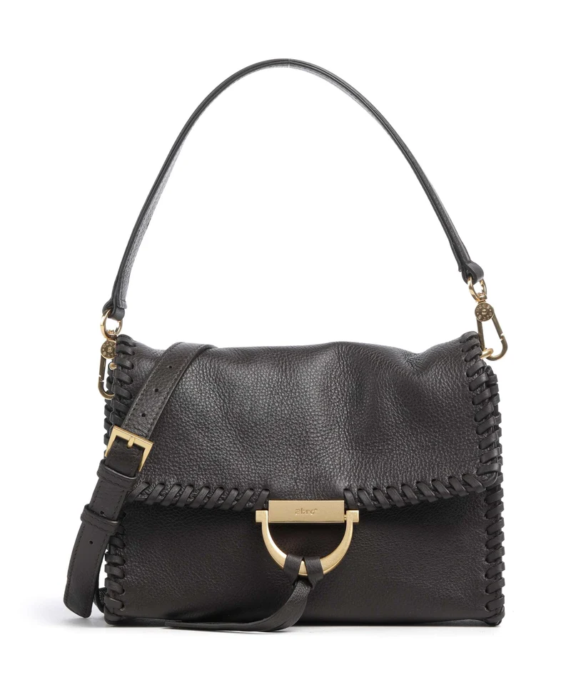 Abro Dalia Temi Stitch Axelremsväska dark brown