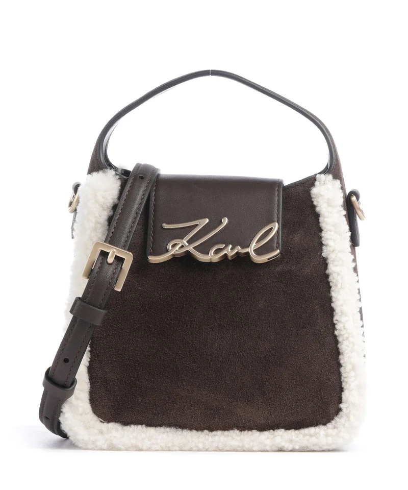 Karl Lagerfeld K/Signature Small Crossover väska tobacco