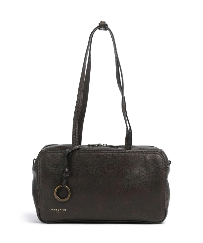 Liebeskind Clarice II Vintage Pebble M Axelremsväska deep soil