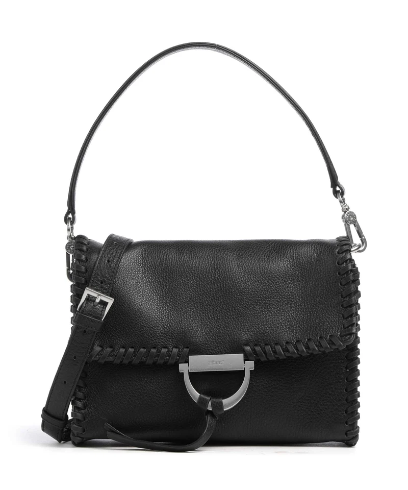 Abro Dalia Temi Stitch Axelremsväska black/nickel