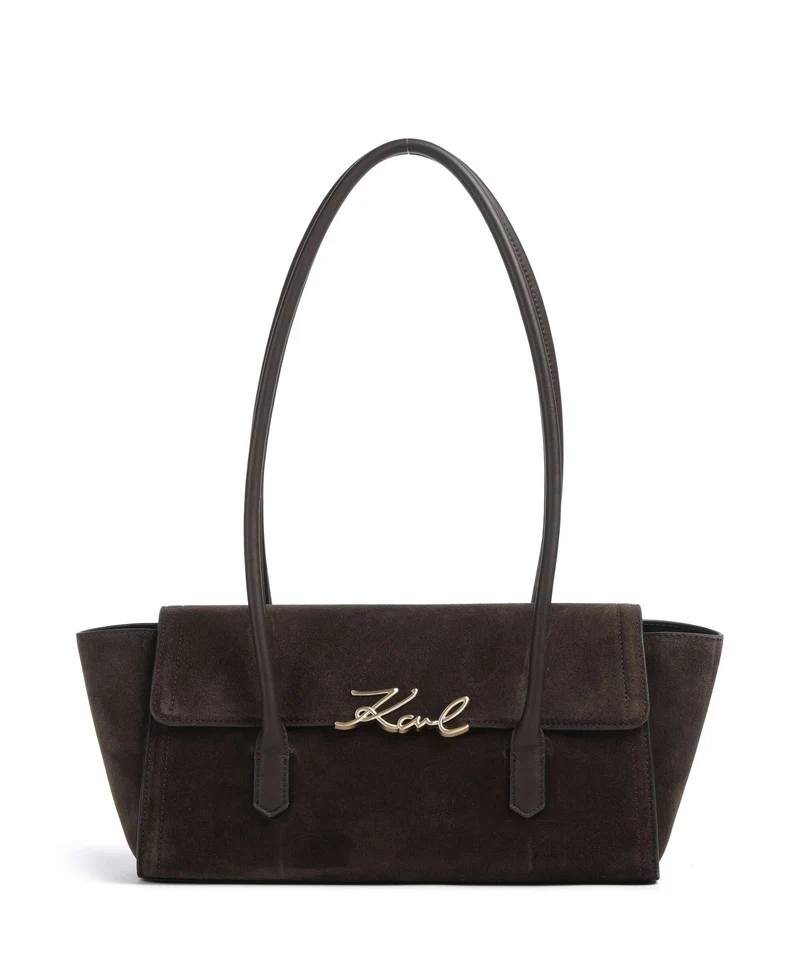 Karl Lagerfeld K/Signature Axelremsväska tobacco