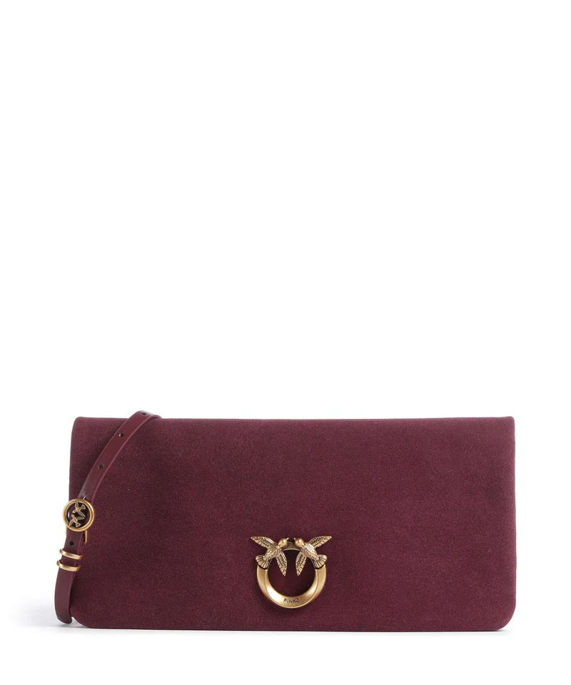 Pinko Click Soft Horizontal Classic Crossover väska ribes intenso/antique gold