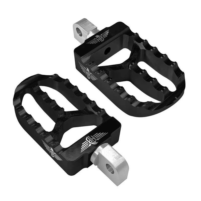 HEINZ BIKES FOOTPEGS MX V2 SOFTAIL XL BLAC HB-FPV2-MM-B
