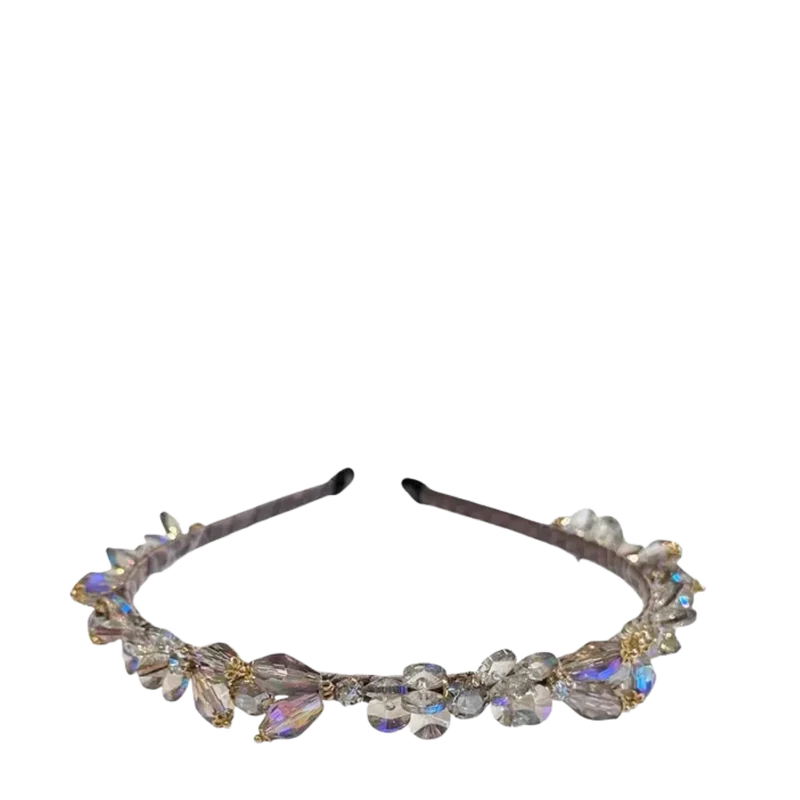 Crystal Hair Band - TAUPE