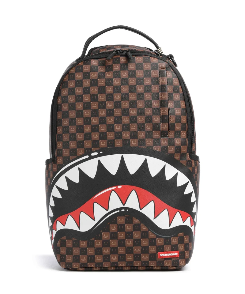 Sprayground Sharks In Paris Wtf Bubble Brown Check Ryggsäck multicolour