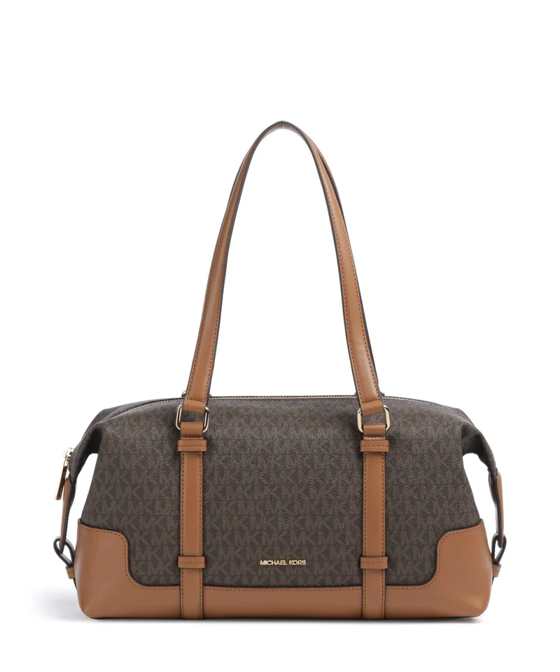 Michael Kors Teddi Large Axelremsväska brown/acorn